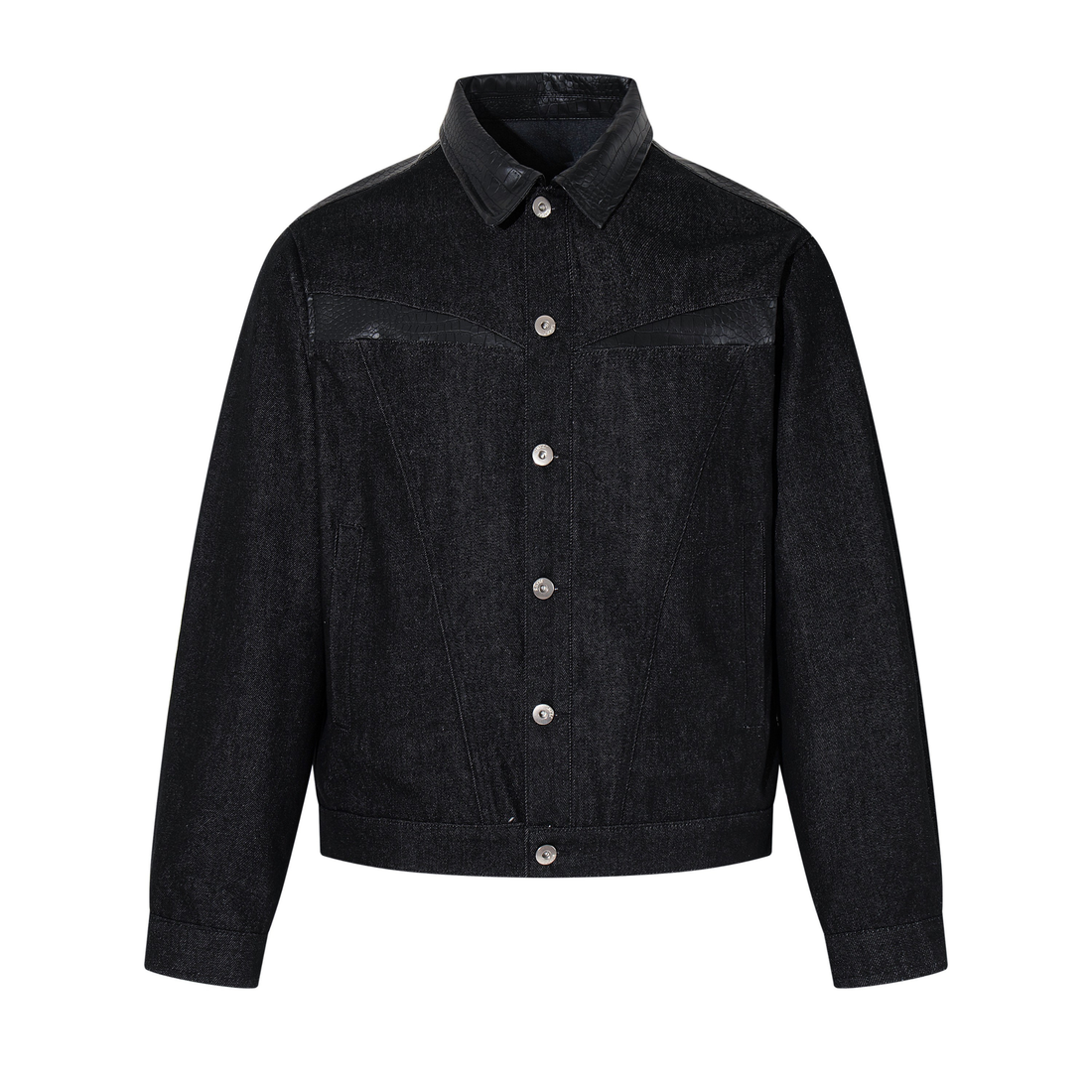 3-6-5.shop Denim Panel Jacket