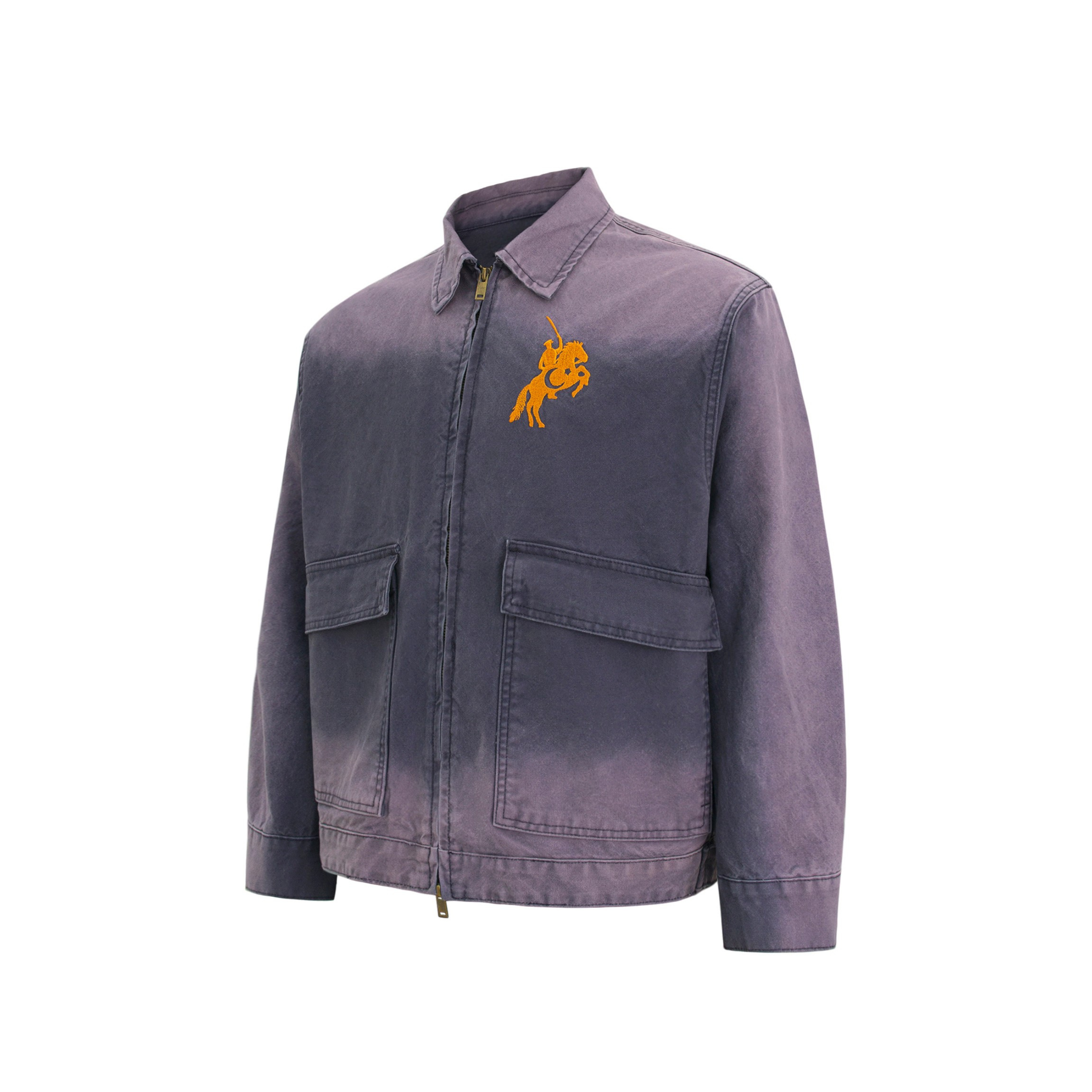 3-6-5.shop Vintage Washed Zip Jacket