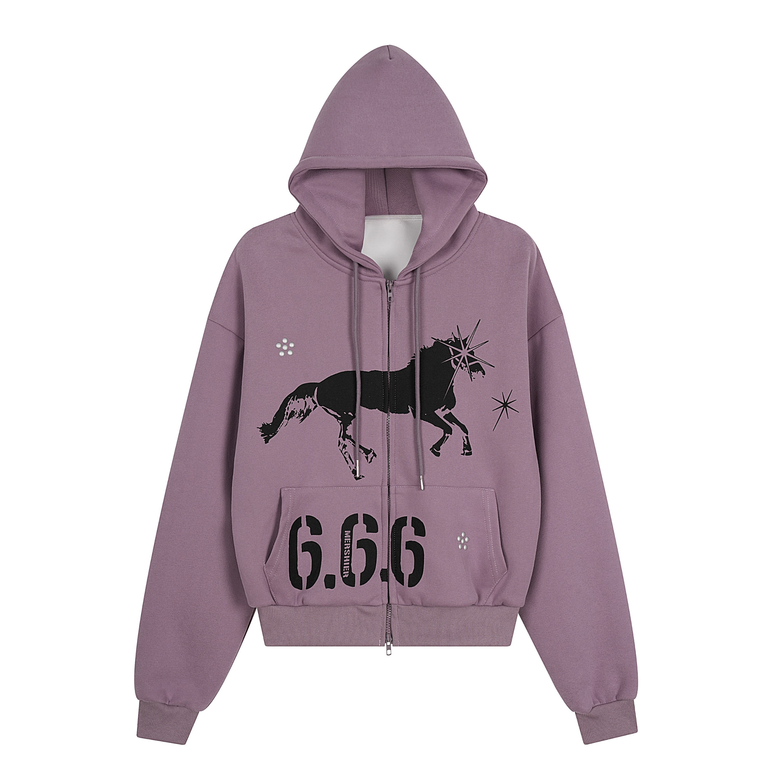 3-6-5.shop Graphic Zip Hoodie