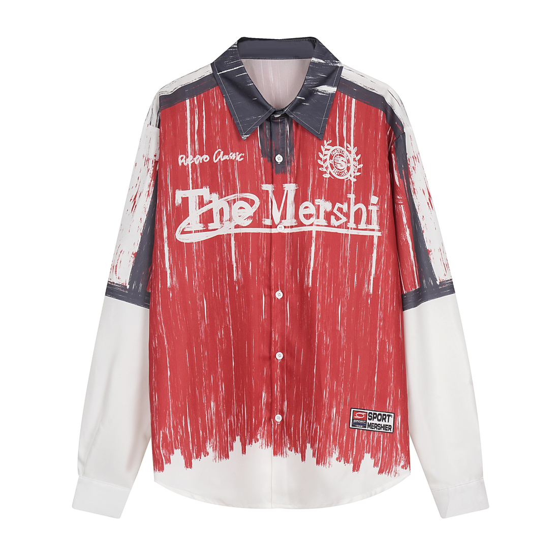 3-6-5.shop Graphic Sport Button-Up Shirt