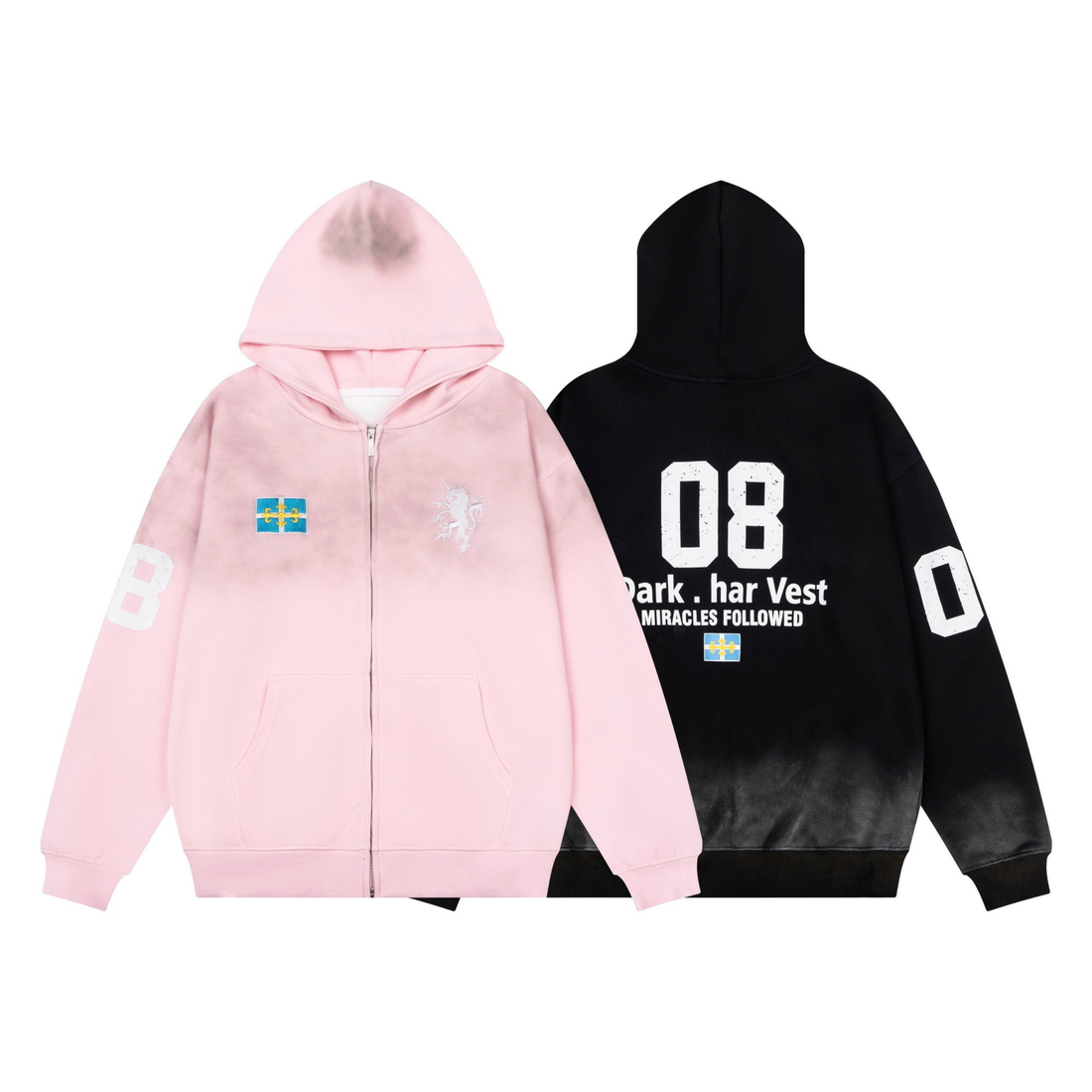 3-6-5.shop 08 Graphic Zip-Up Hoodie