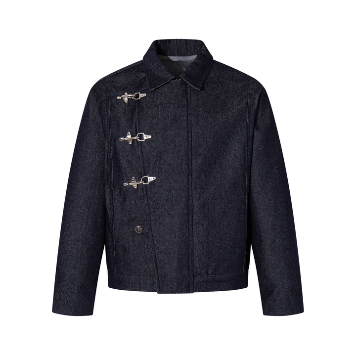 3-6-5.shop Buckle Detail Denim Jacket