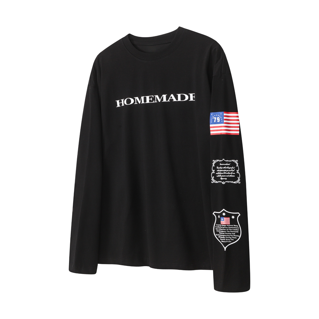 3-6-5.shop Homemade Flag Graphic Long Sleeve Tee