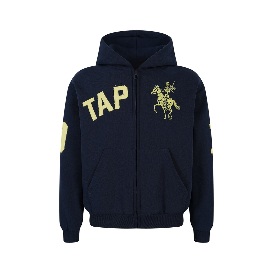 3-6-5.shop Zip-Up Graphic Hoodie