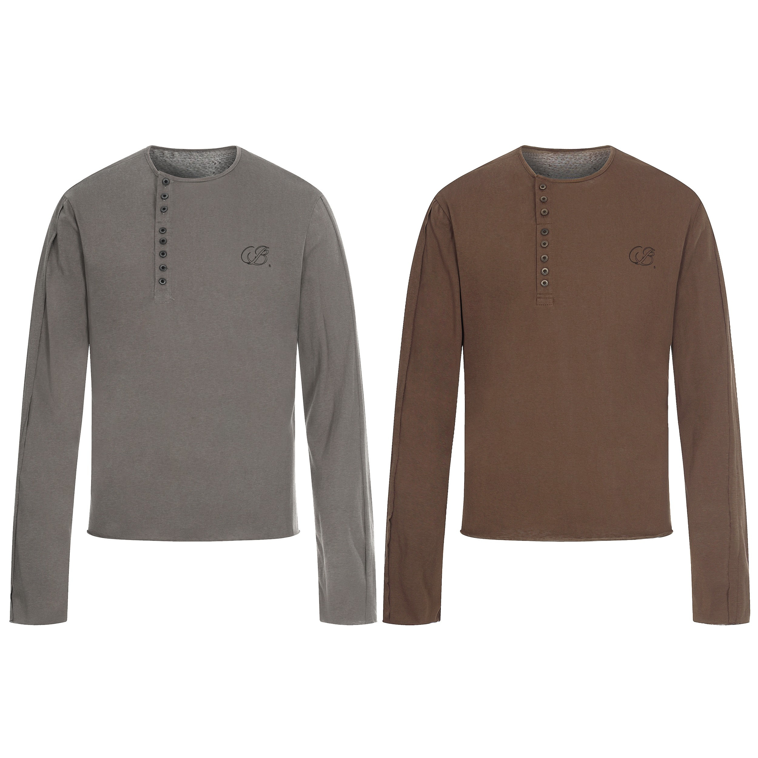 3-6-5.shop Classic Henley Long Sleeve Tee