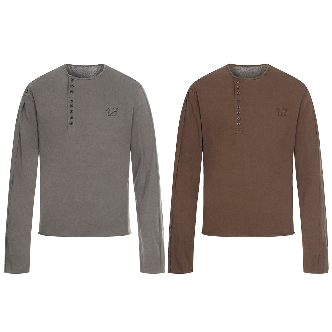 3-6-5.shop Classic Henley Long Sleeve Tee