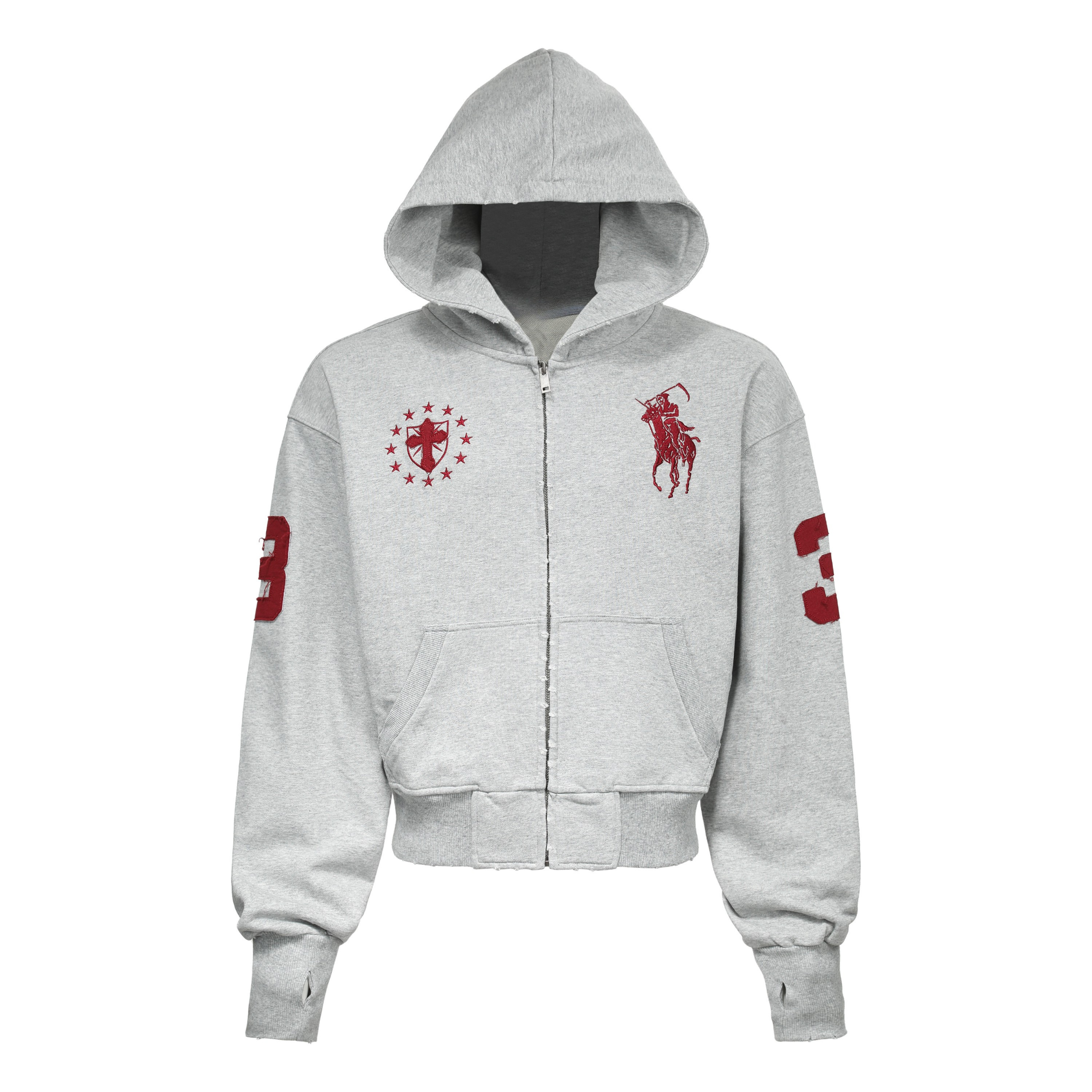 3-6-5.shop Heritage Crest Zip Hoodie