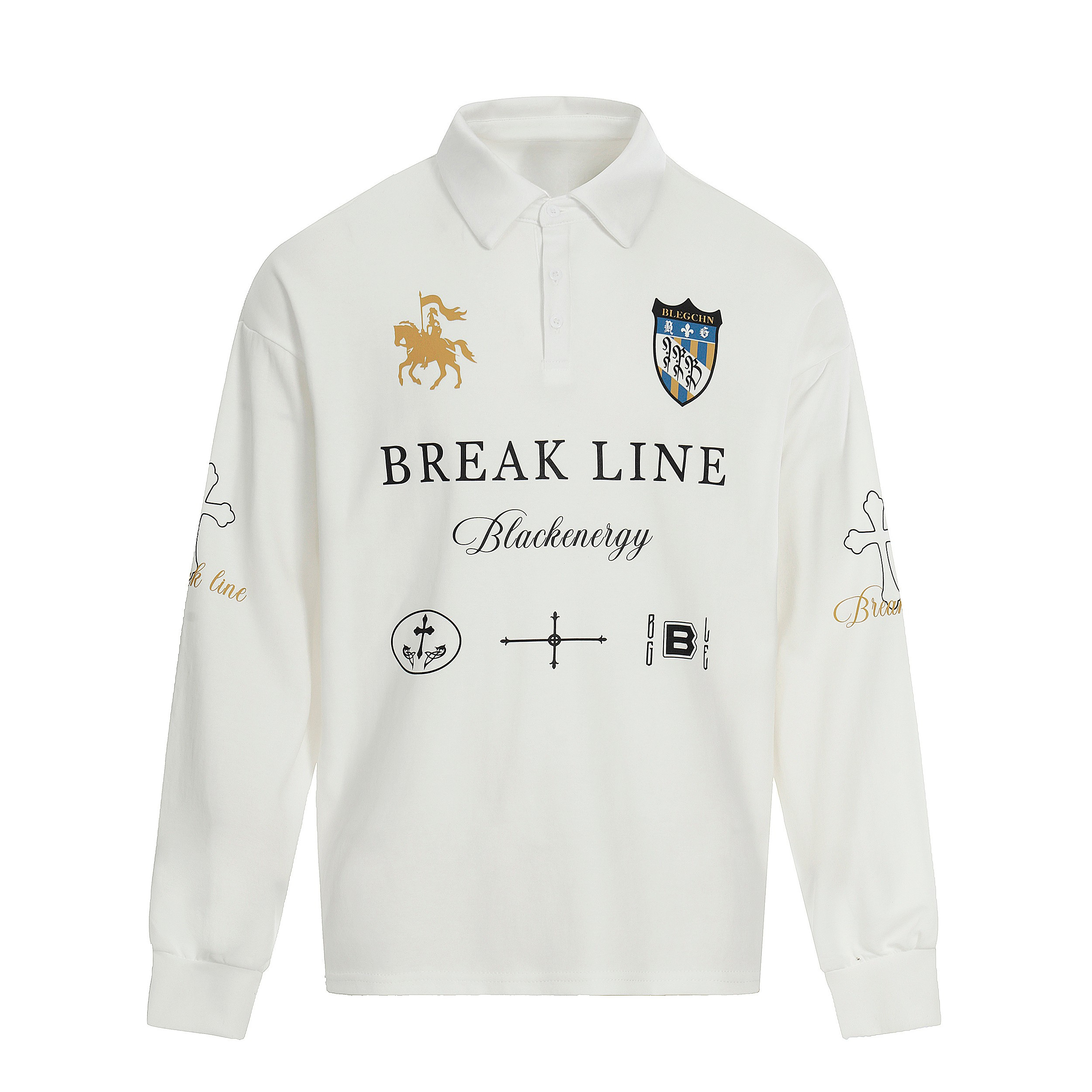 3-6-5.shop Break Line Graphic Polo