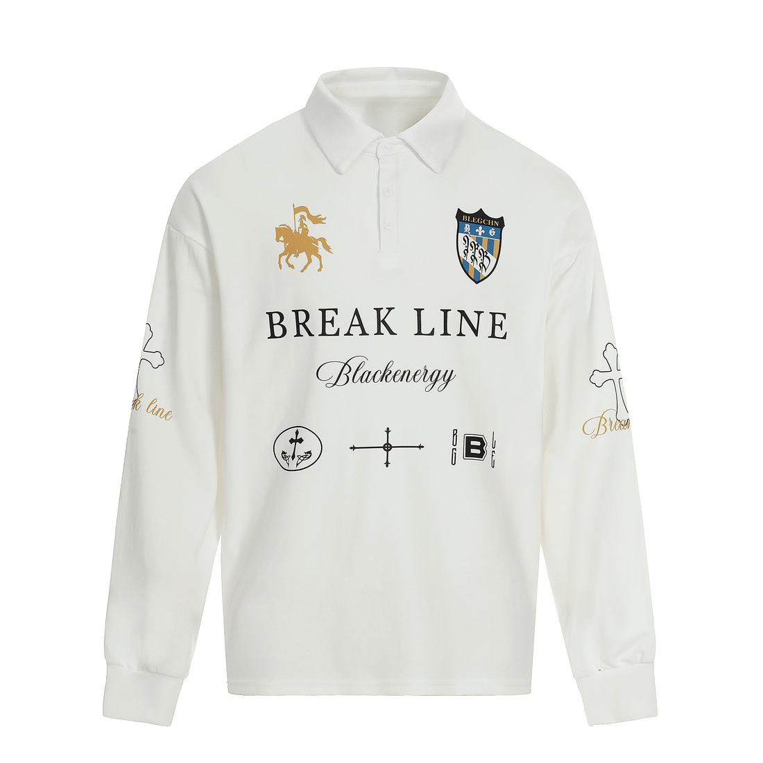 3-6-5.shop Break Line Graphic Polo