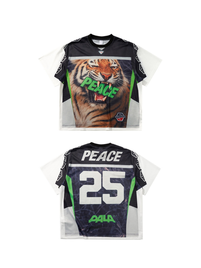 3-6-5.shop Tiger Peace Mesh Jersey