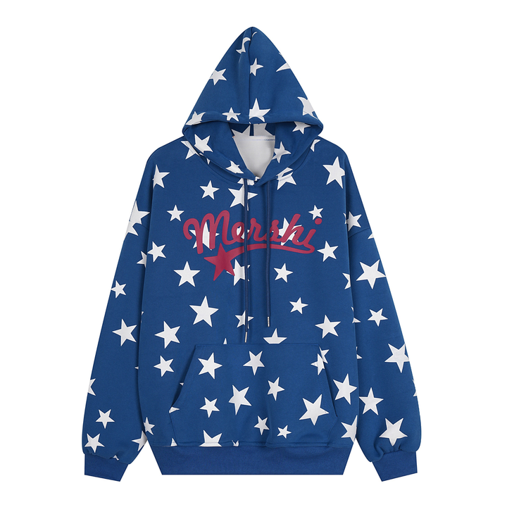 3-6-5.shop Star Pattern Hoodie