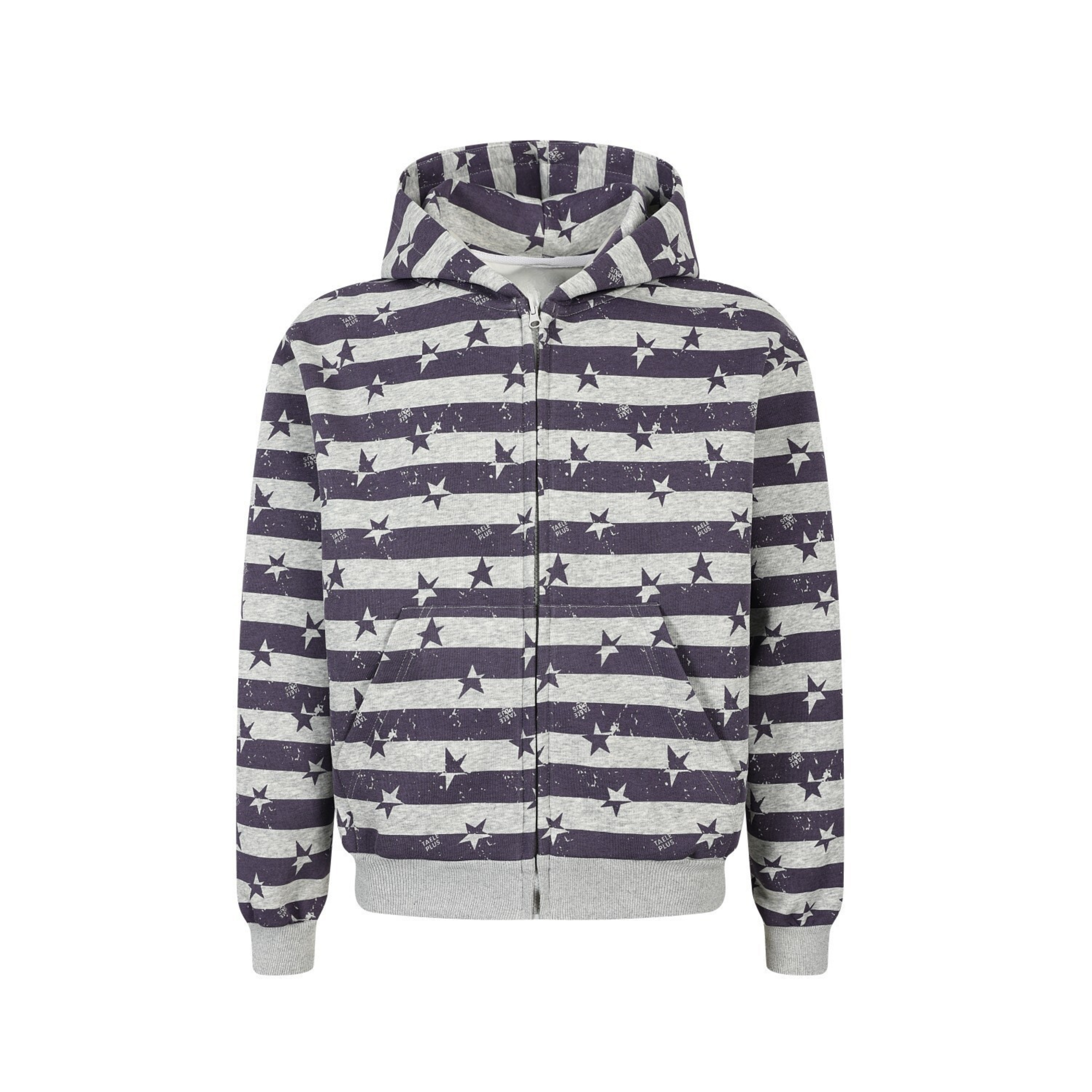 3-6-5.shop Zip-Up Graphic Hoodie