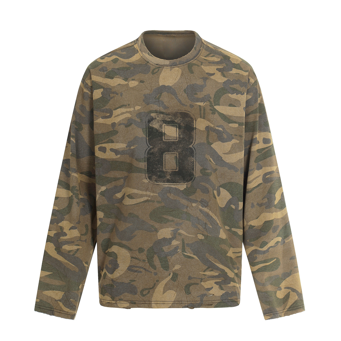 3-6-5.shop Camo Graphic Long Sleeve Tee