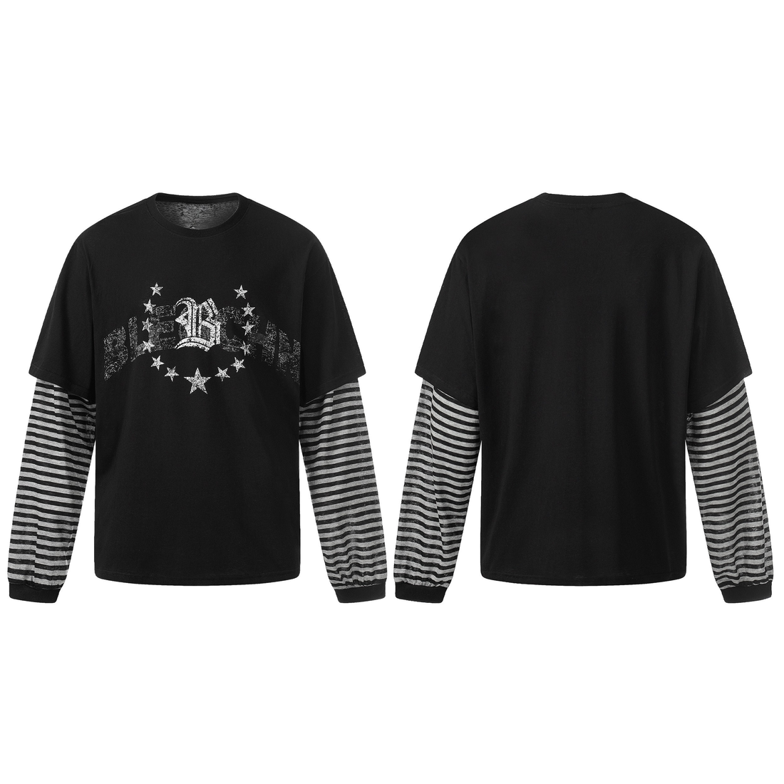 3-6-5.shop Layered Graphic Long Sleeve Tee