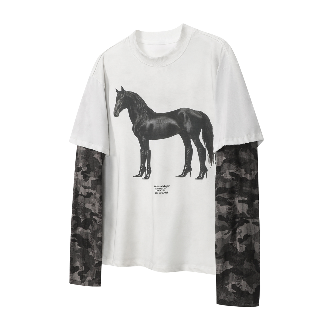 3-6-5.shop Layered Horse Graphic Tee