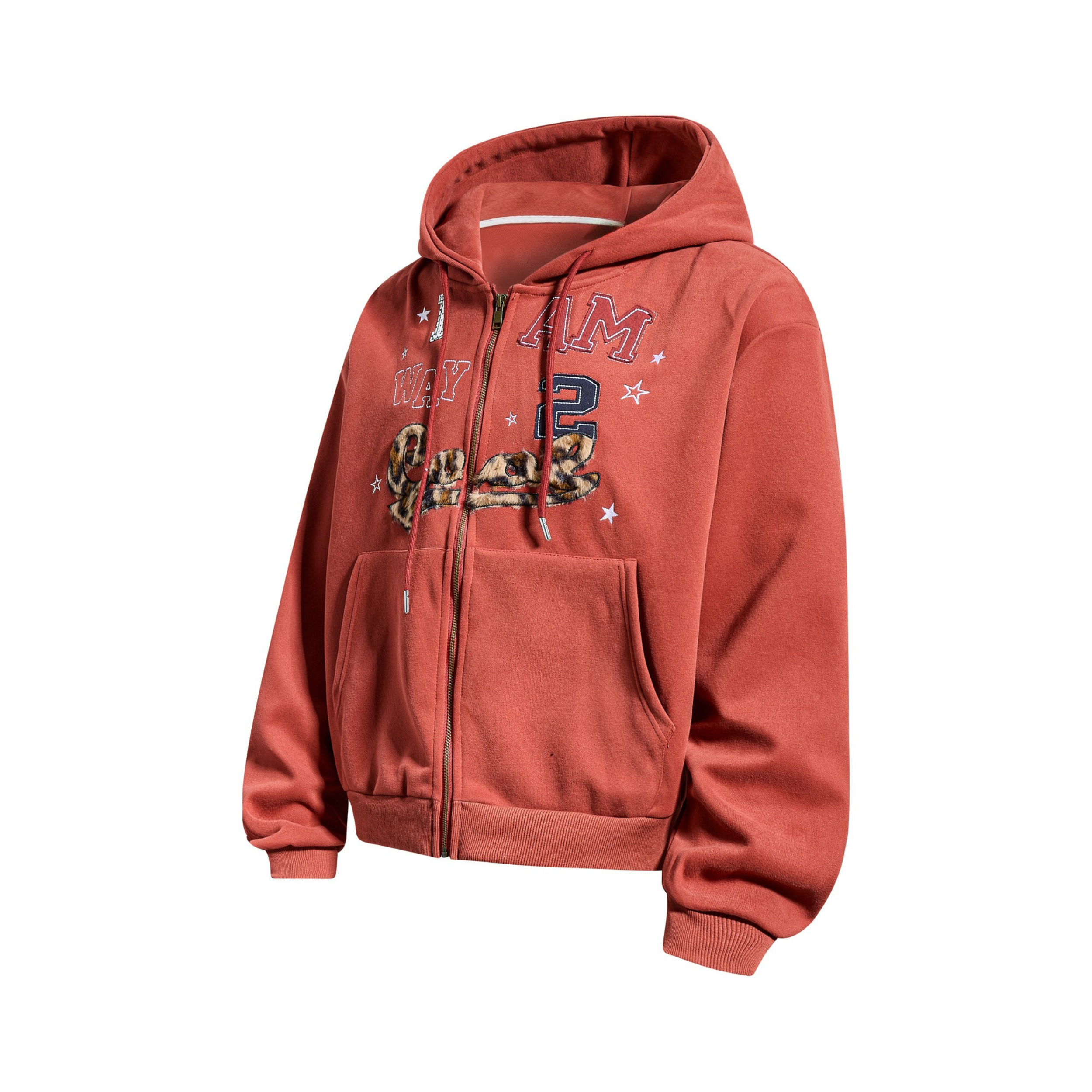 3-6-5.shop Vintage Graphic Zip Hoodie