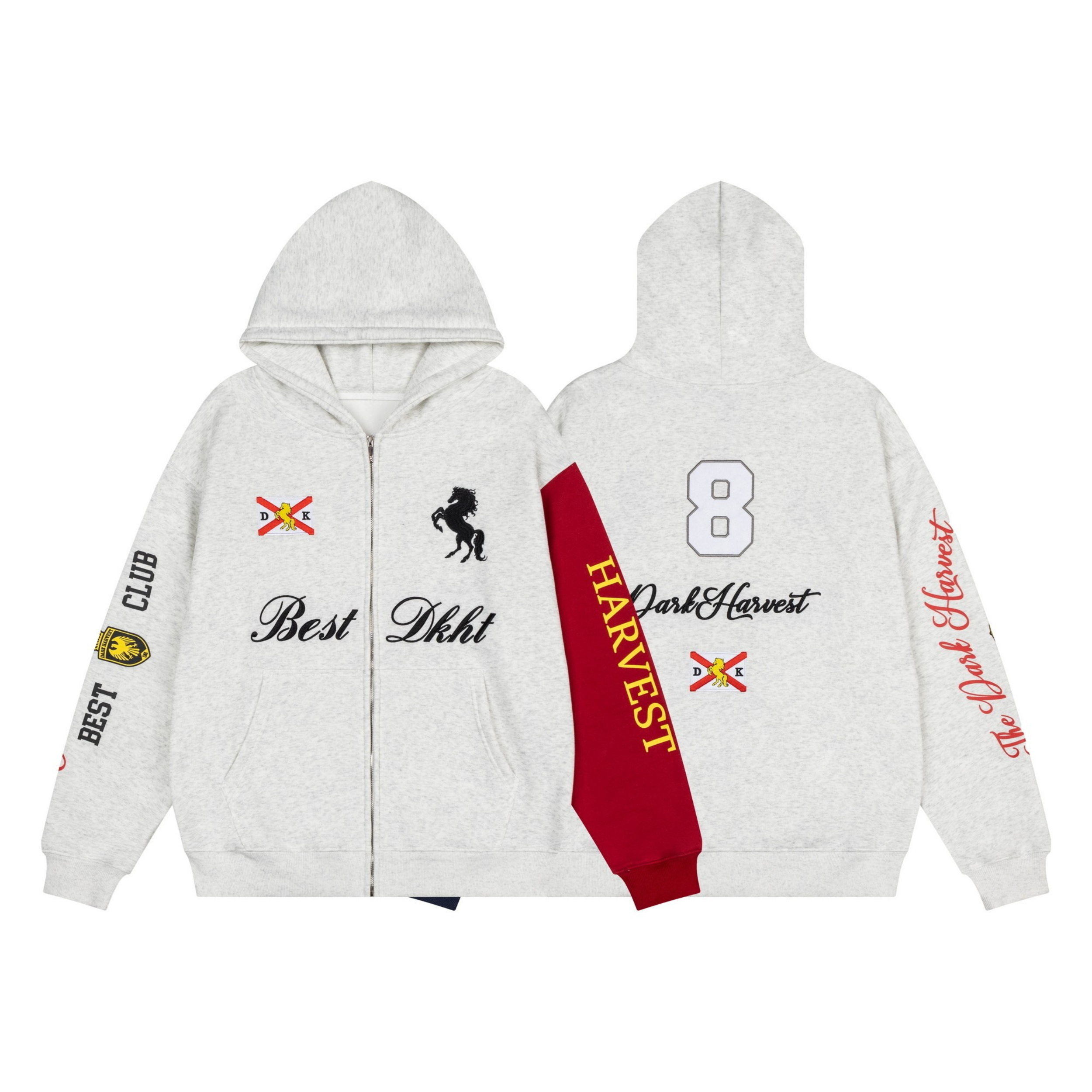 3-6-5.shop Dark Harvest Zip Hoodie (Fleece-Lined)