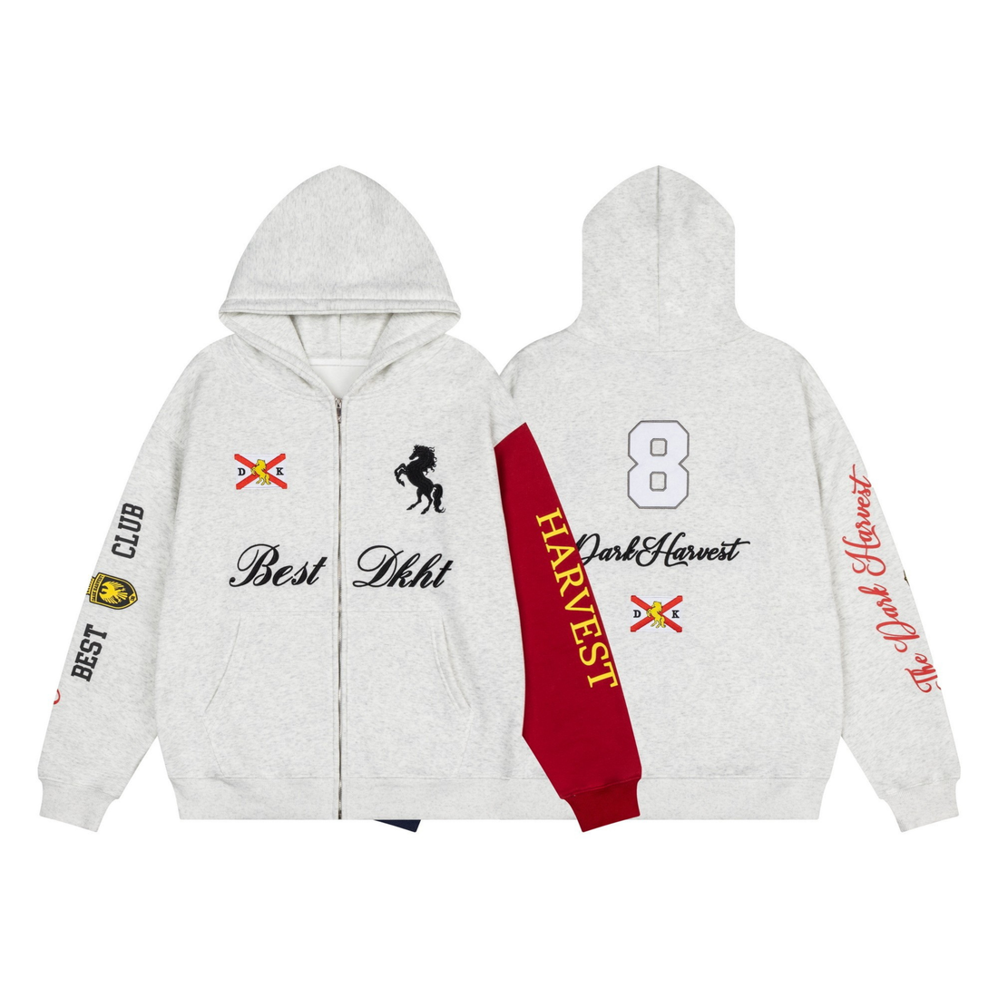 3-6-5.shop Dark Harvest Zip Hoodie (Fleece-Lined)