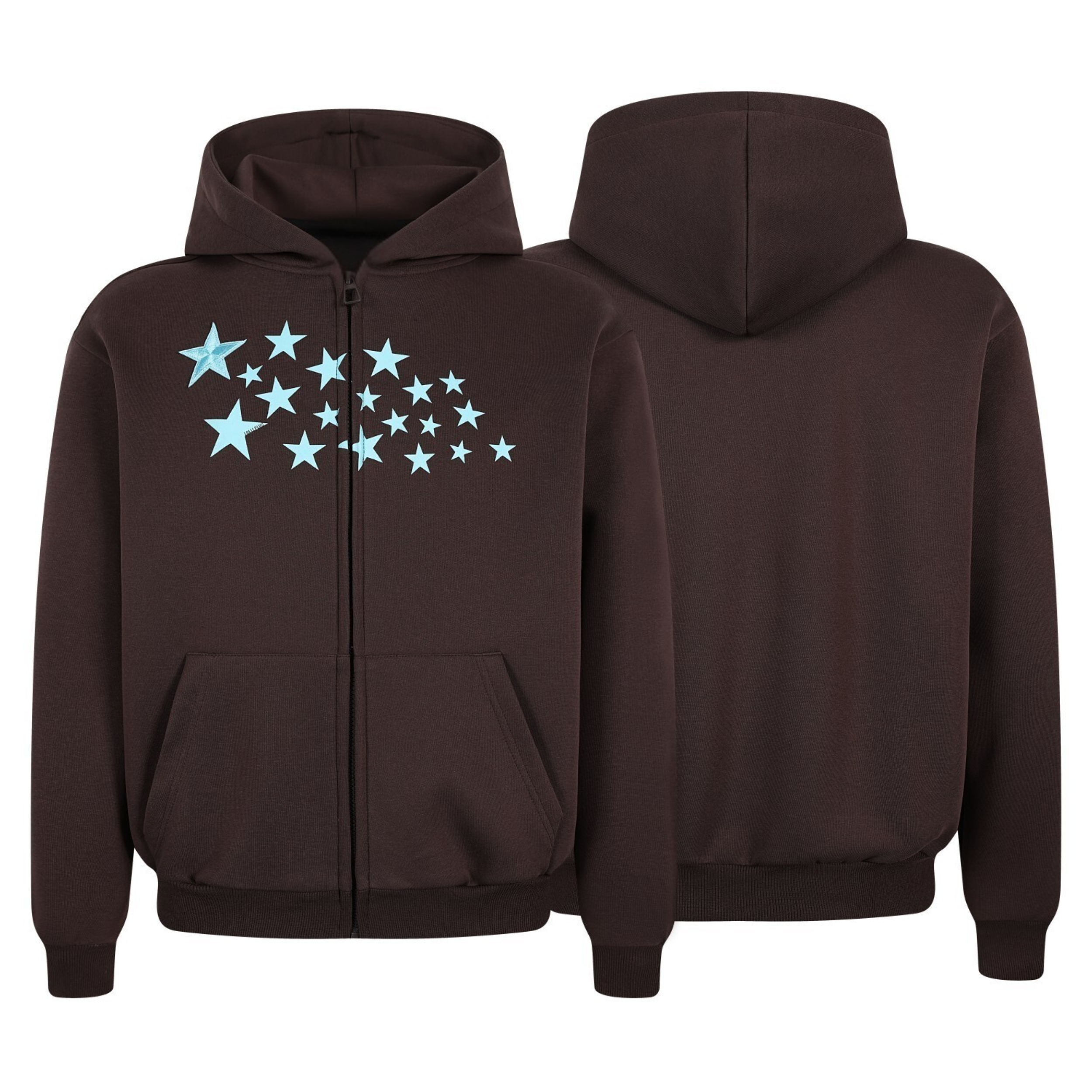 3-6-5.shop Star Graphic Zip Hoodie