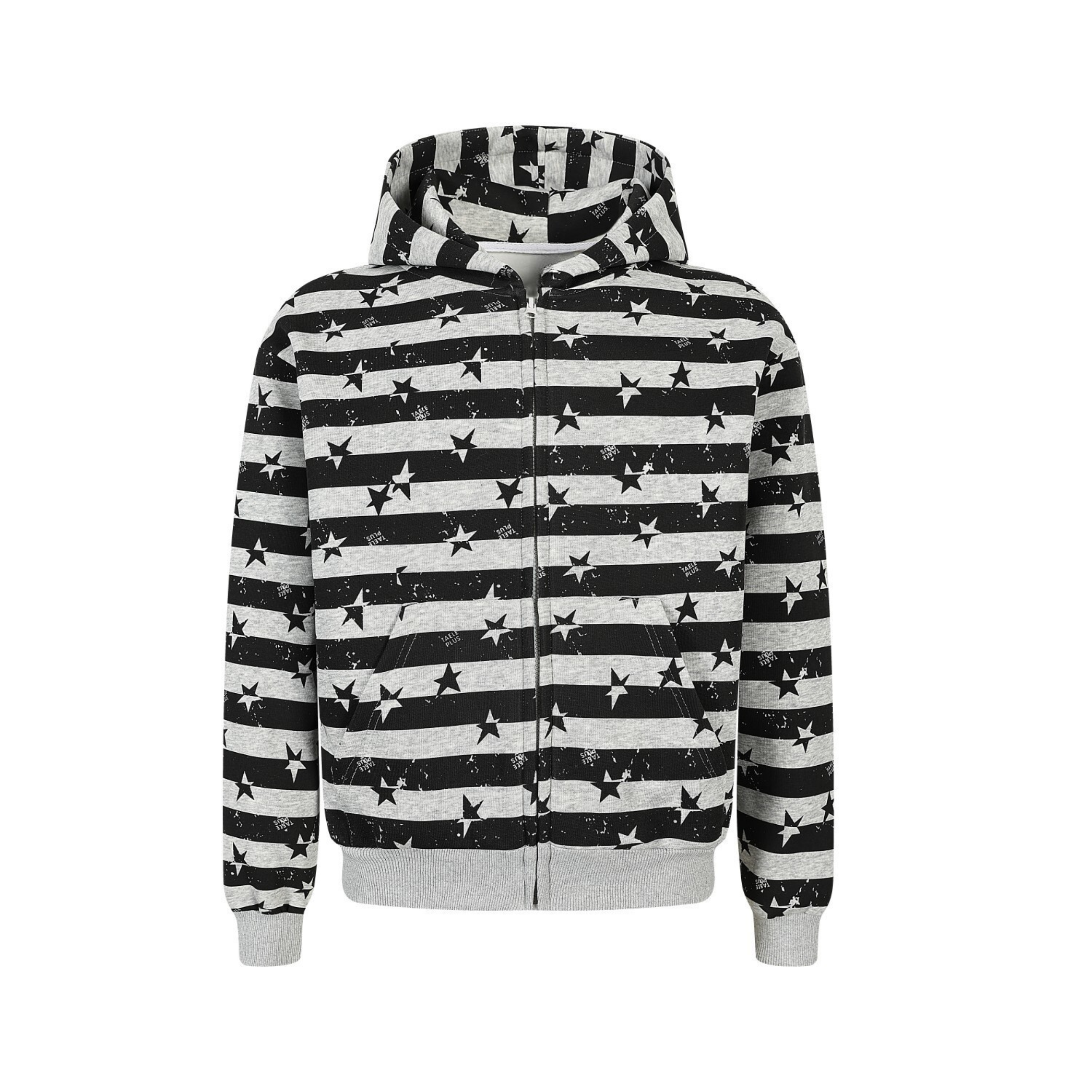 3-6-5.shop Zip-Up Graphic Hoodie