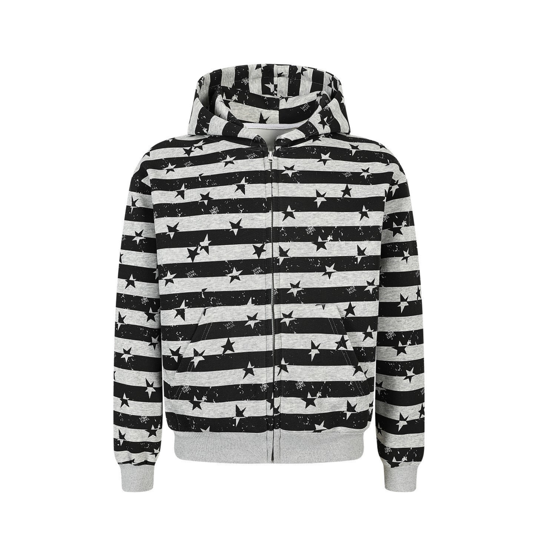 3-6-5.shop Zip-Up Graphic Hoodie