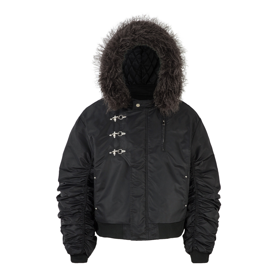 3-6-5.shop Toggle-Lock Fur Hood Jacket
