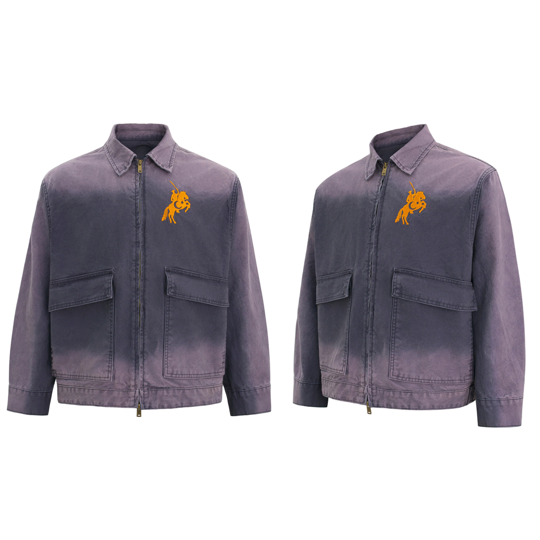 3-6-5.shop Vintage Washed Zip Jacket