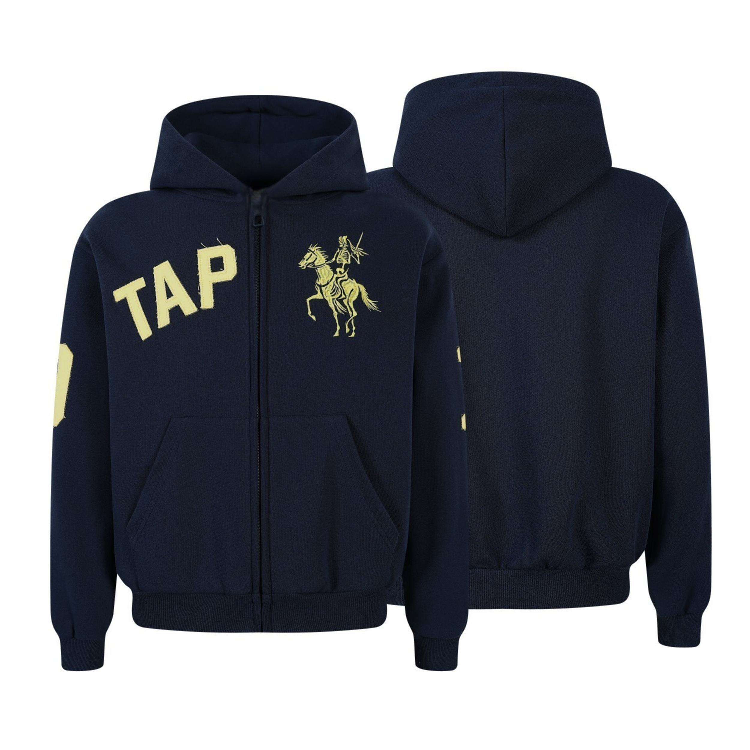 3-6-5.shop Zip-Up Graphic Hoodie