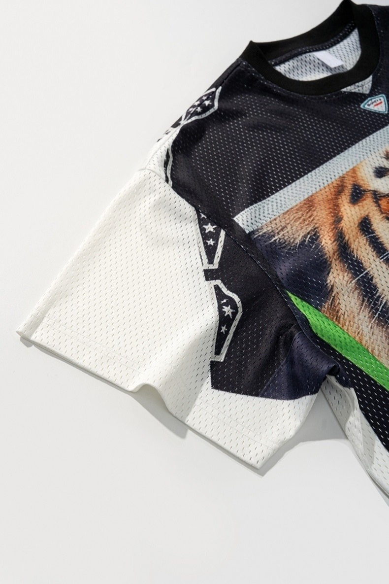3-6-5.shop Tiger Peace Mesh Jersey