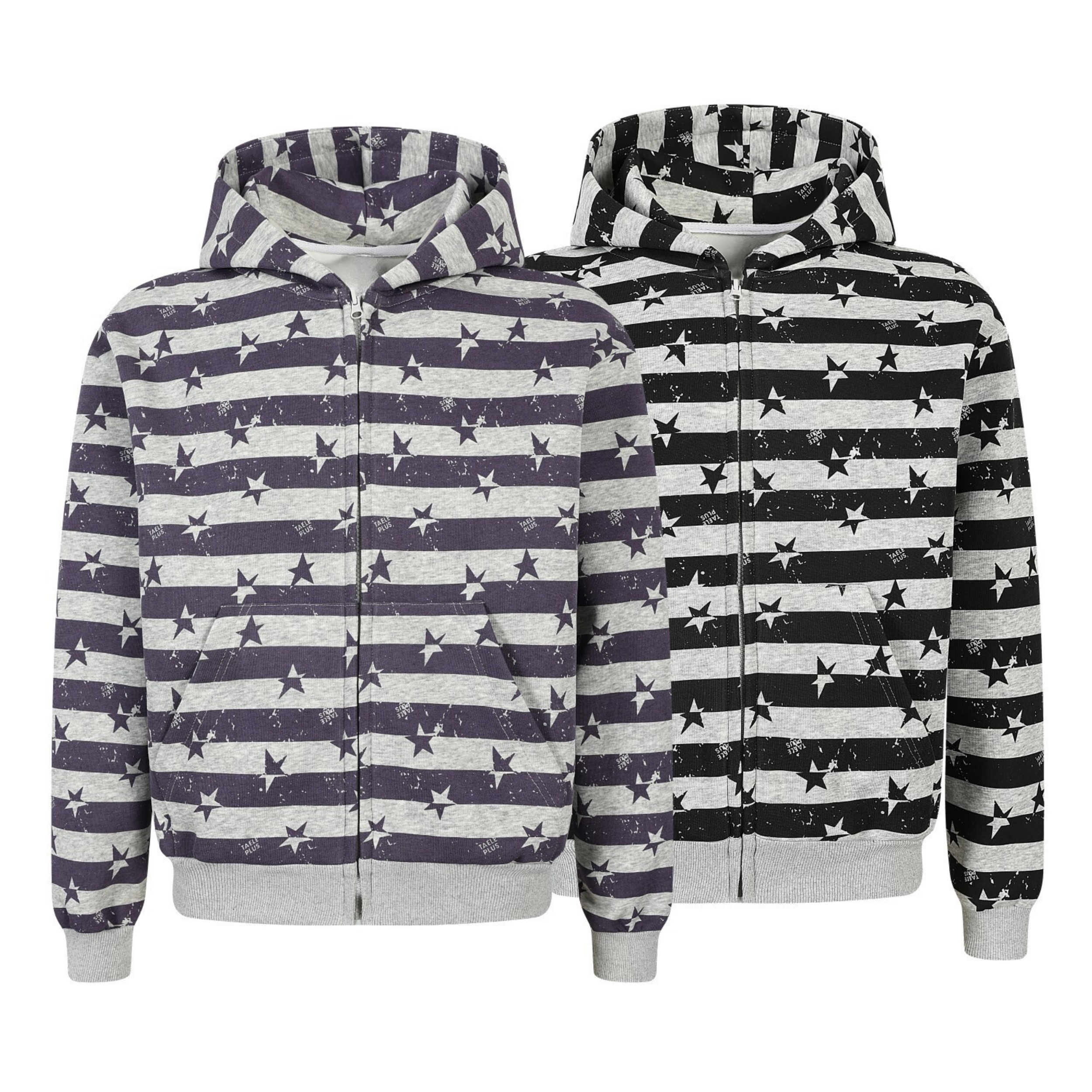 3-6-5.shop Zip-Up Graphic Hoodie