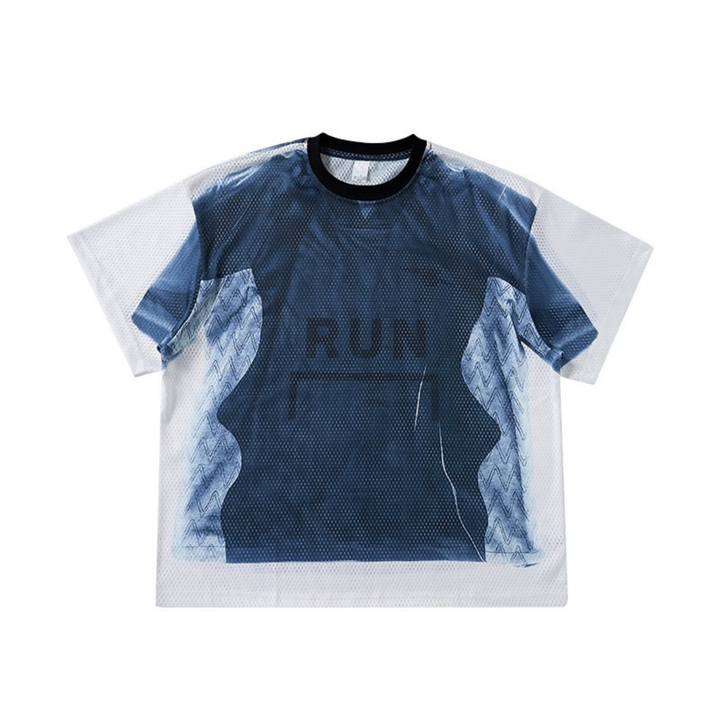 3-6-5.shop Run Graphic Mesh Jersey