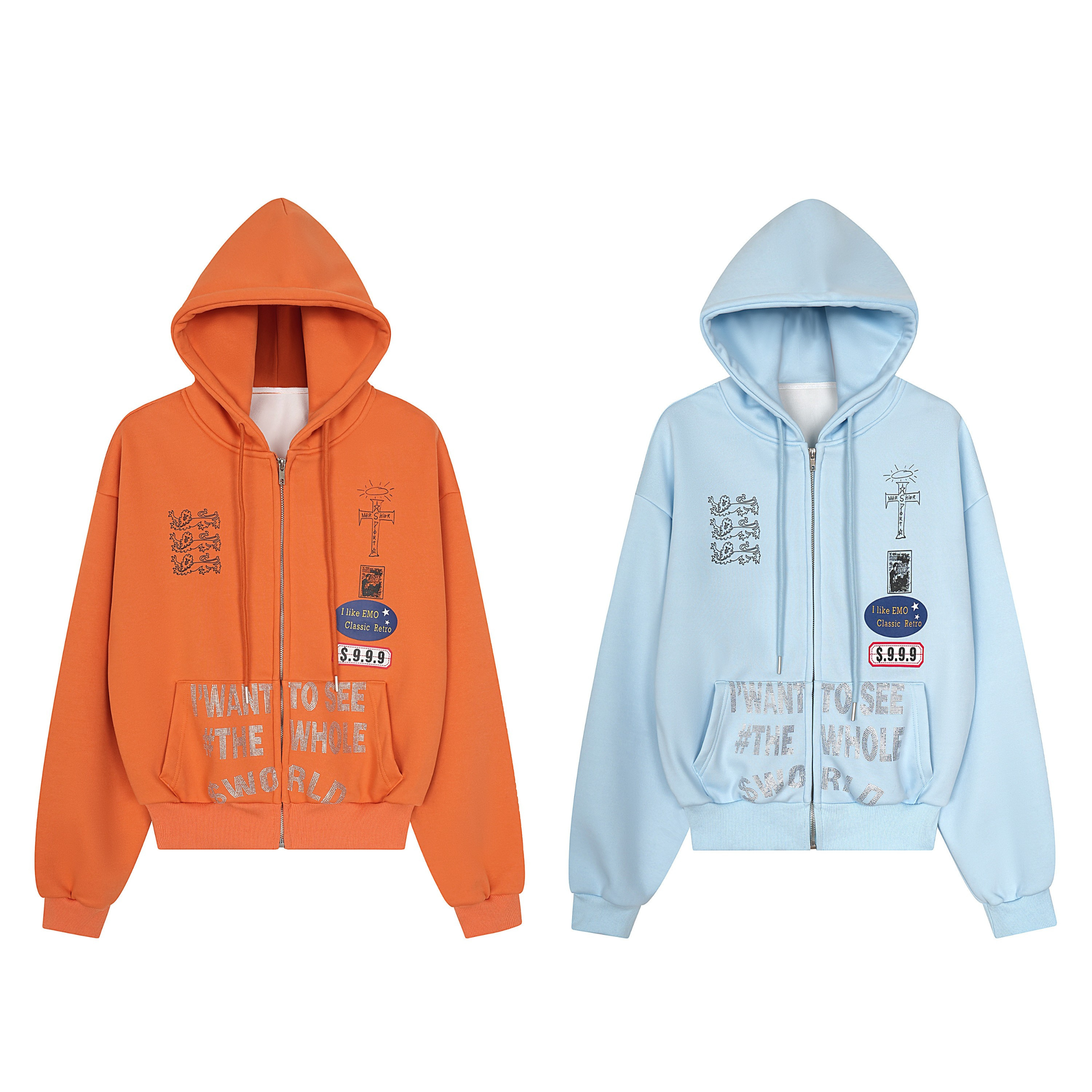 3-6-5.shop “See The Whole World” Zip Hoodie