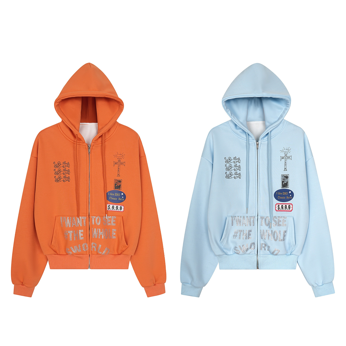 3-6-5.shop “See The Whole World” Zip Hoodie