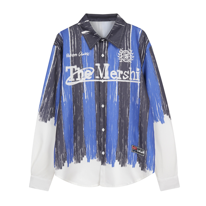 3-6-5.shop Graphic Sport Button-Up Shirt