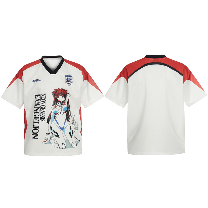3-6-5.shop Anime Graphic Mesh Soccer Jersey