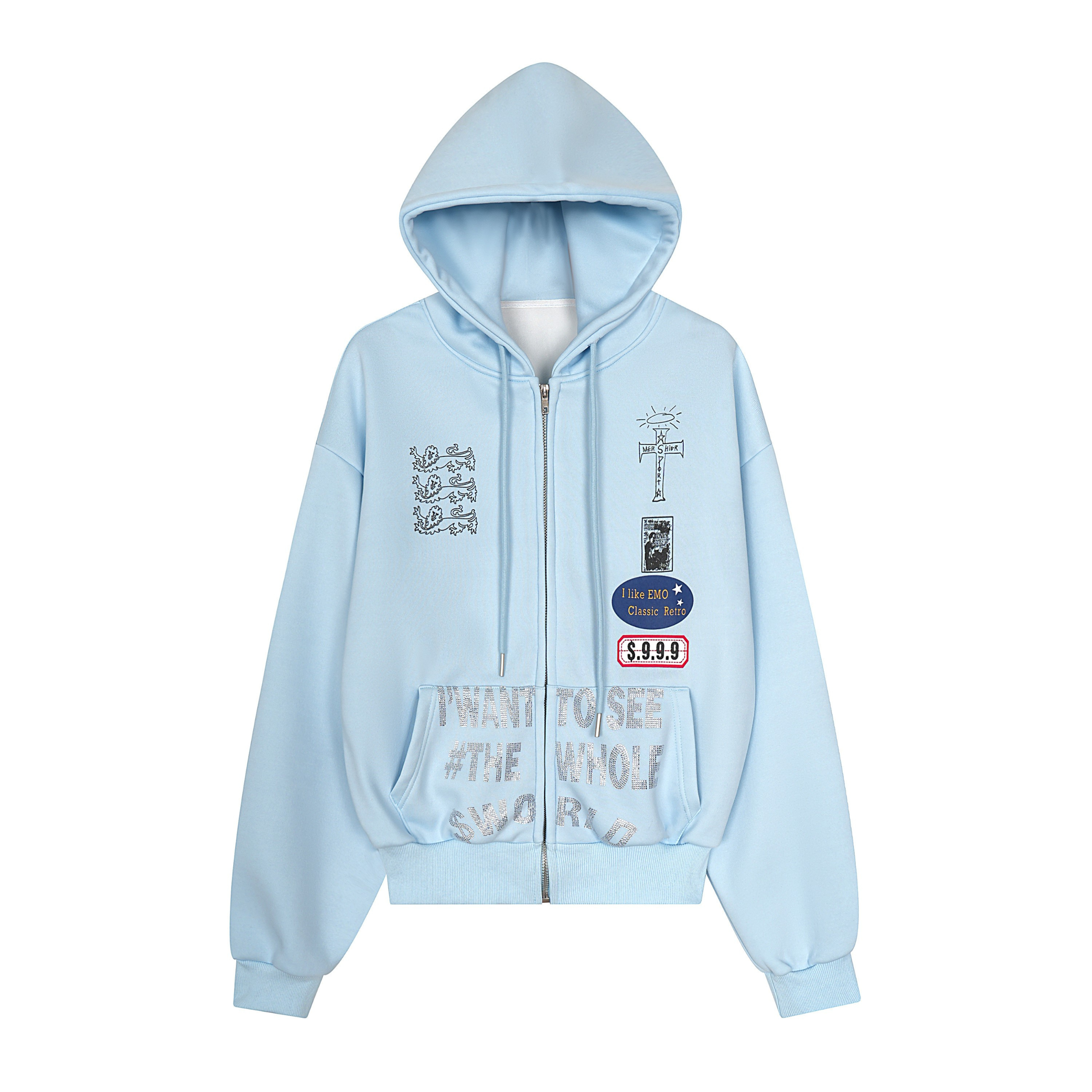 3-6-5.shop “See The Whole World” Zip Hoodie