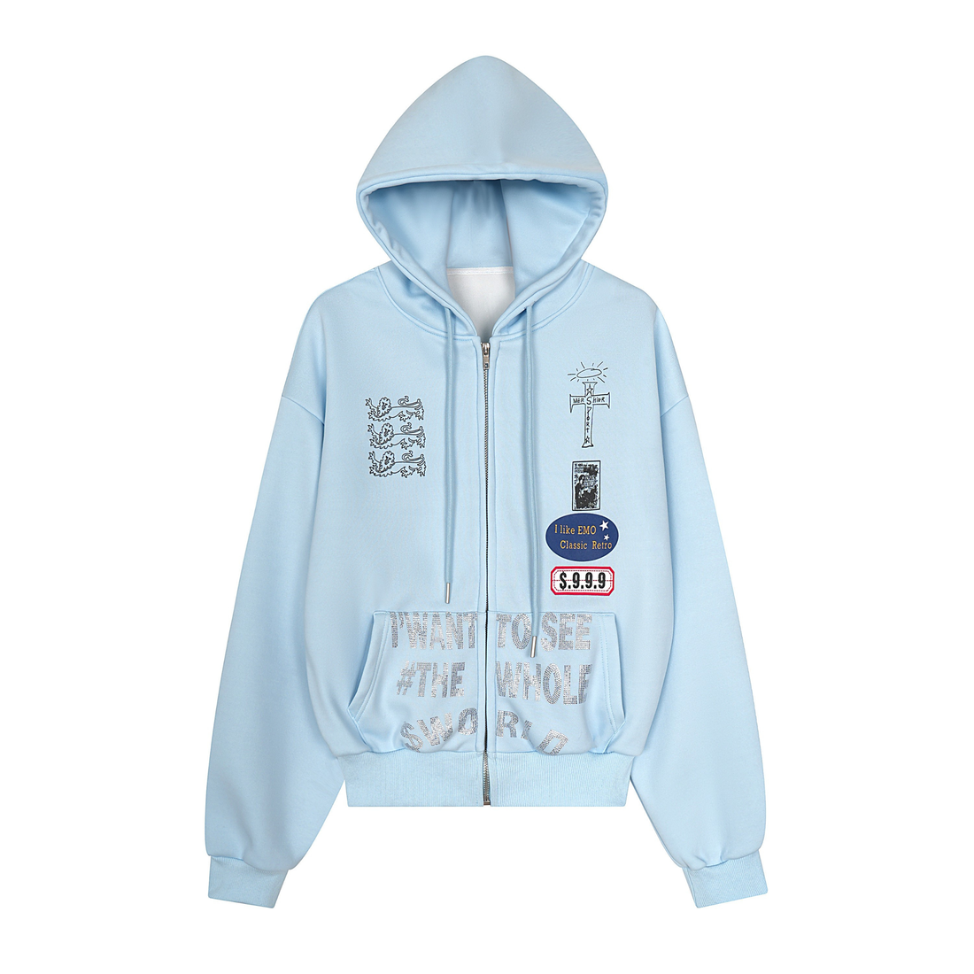 3-6-5.shop “See The Whole World” Zip Hoodie
