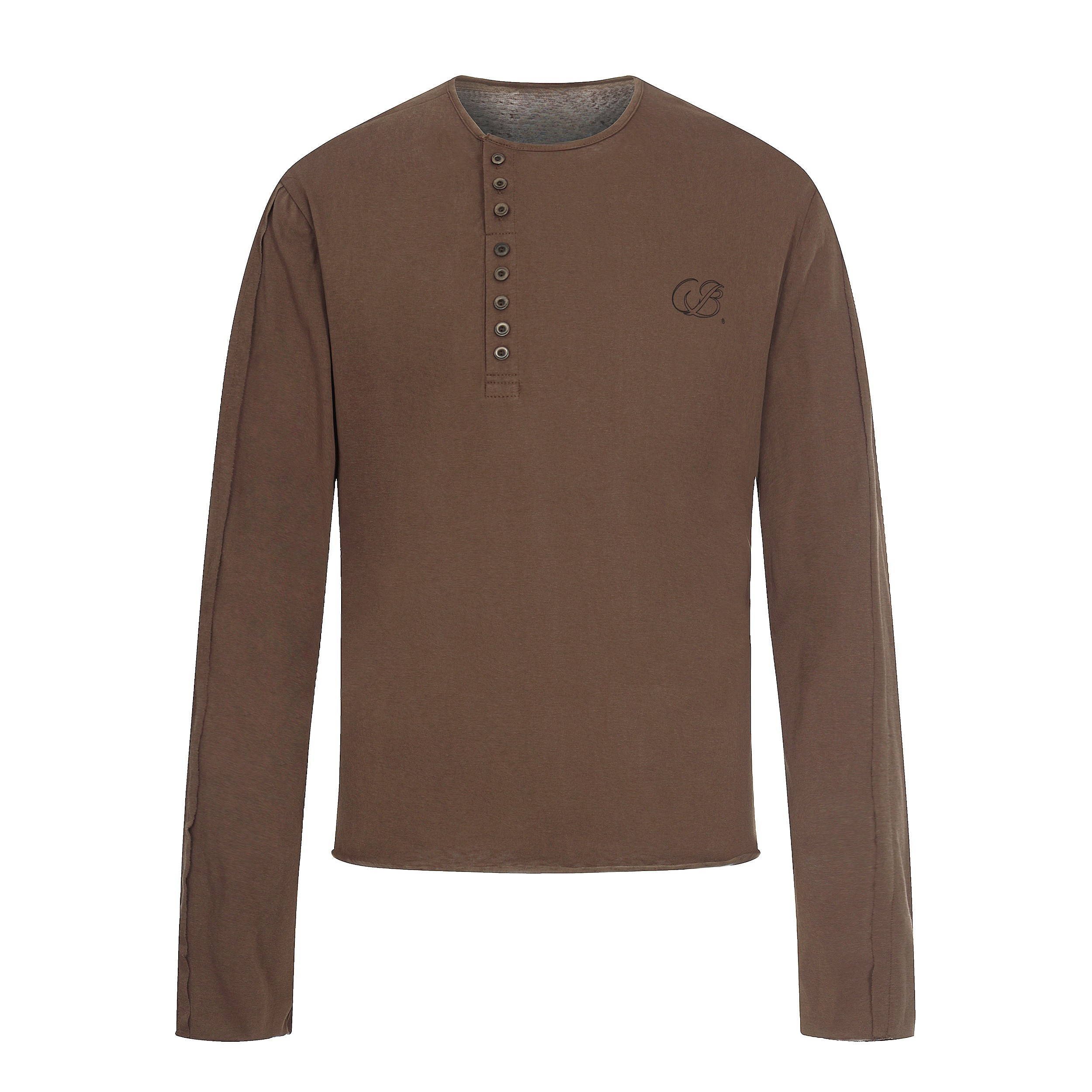 3-6-5.shop Classic Henley Long Sleeve Tee