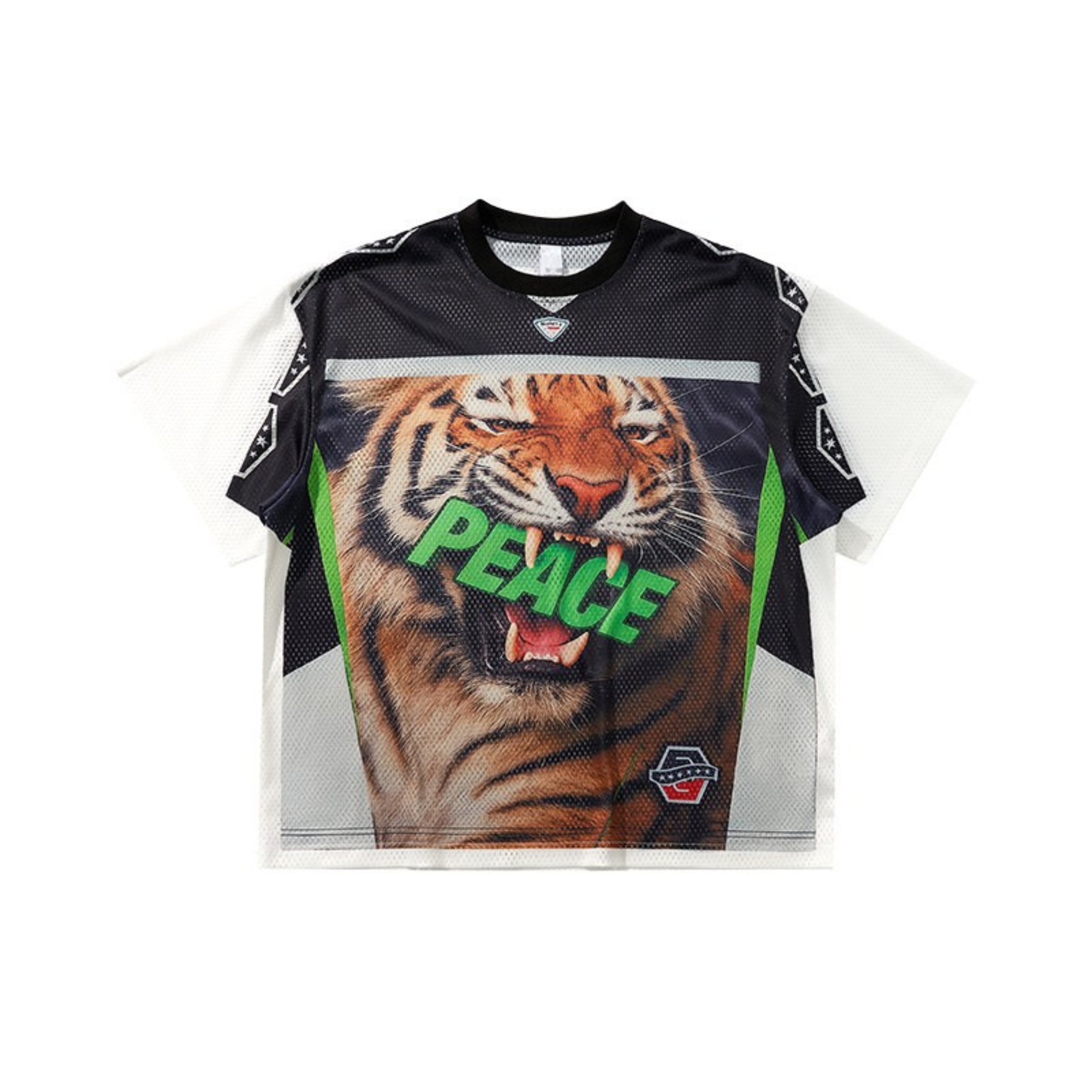 3-6-5.shop Tiger Peace Mesh Jersey
