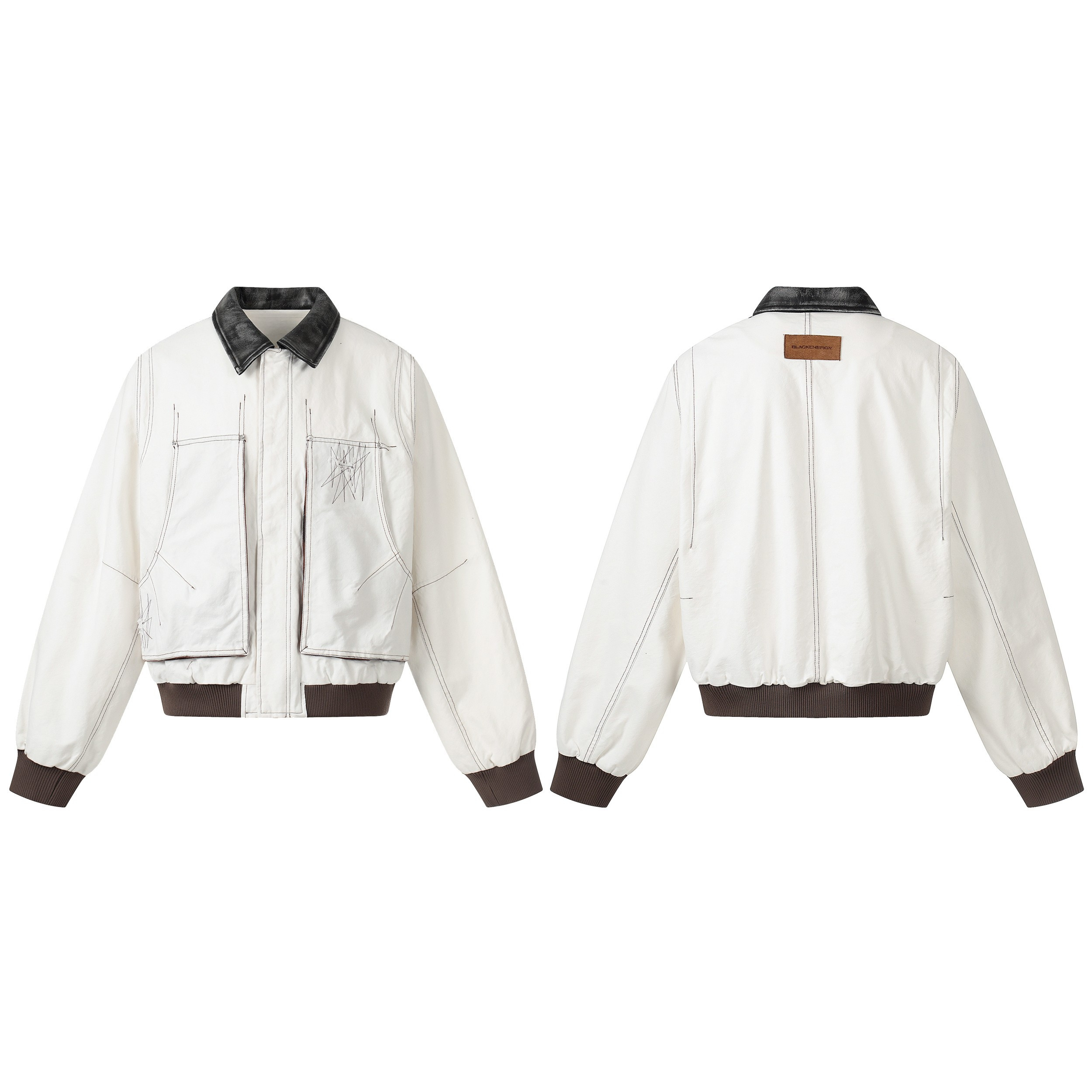 3-6-5.shop Sketch Detail Bomber Jacket