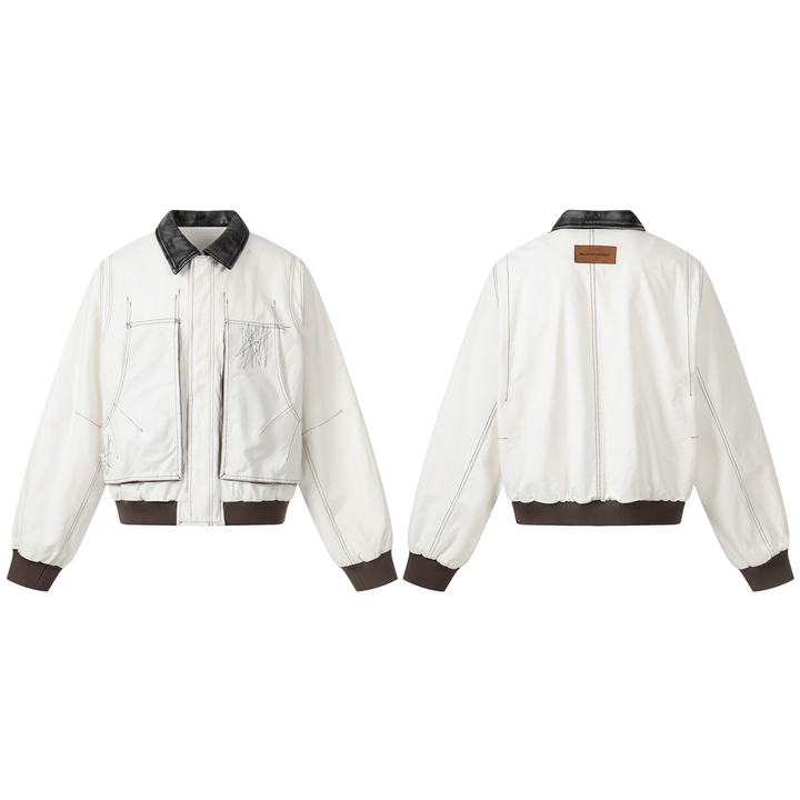 3-6-5.shop Sketch Detail Bomber Jacket