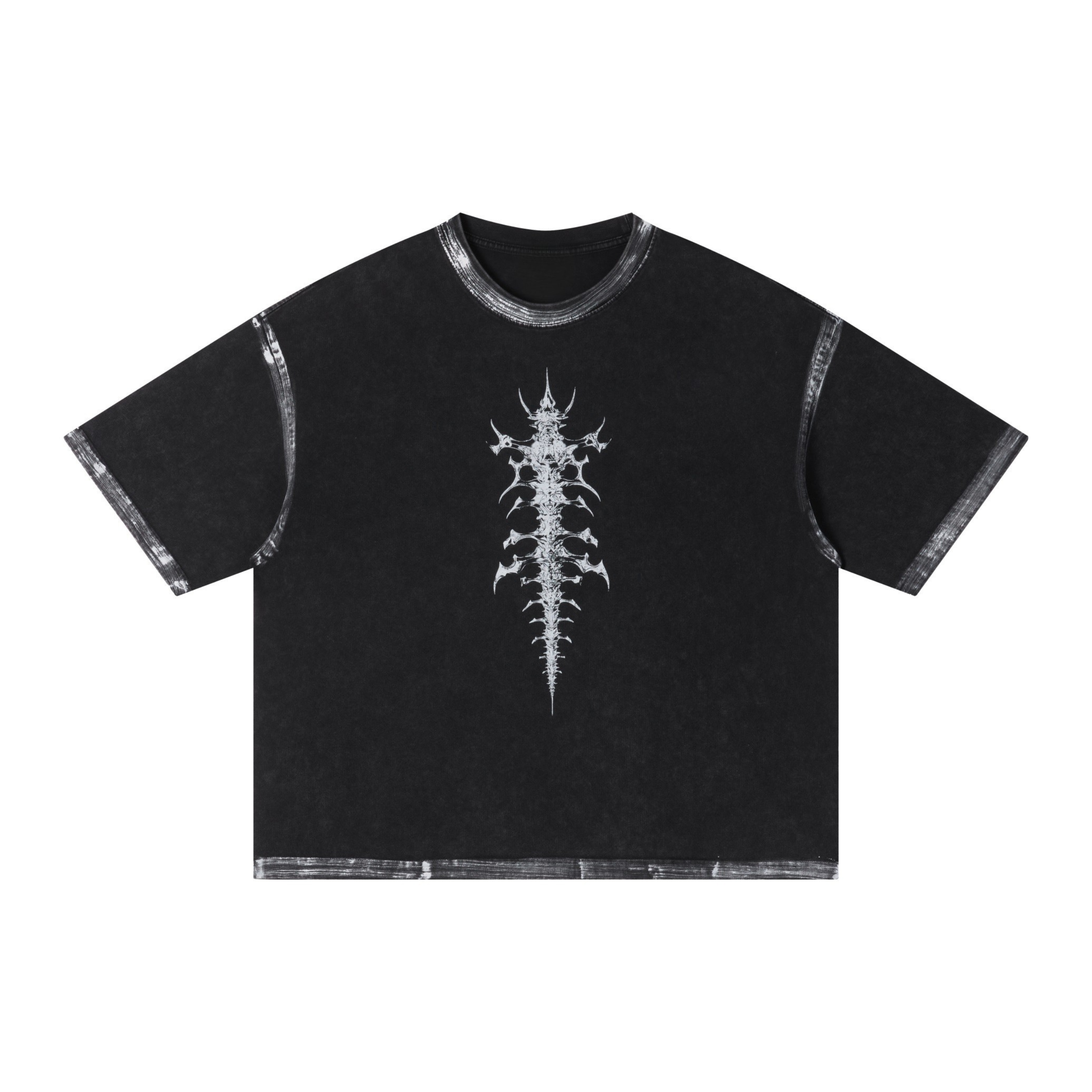 3-6-5.shop Spine Graphic Washed T-Shirt