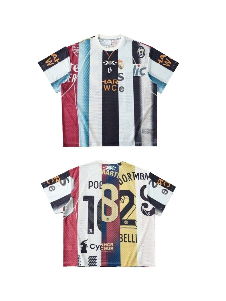 3-6-5.shop Vintage Football Patchwork Jersey