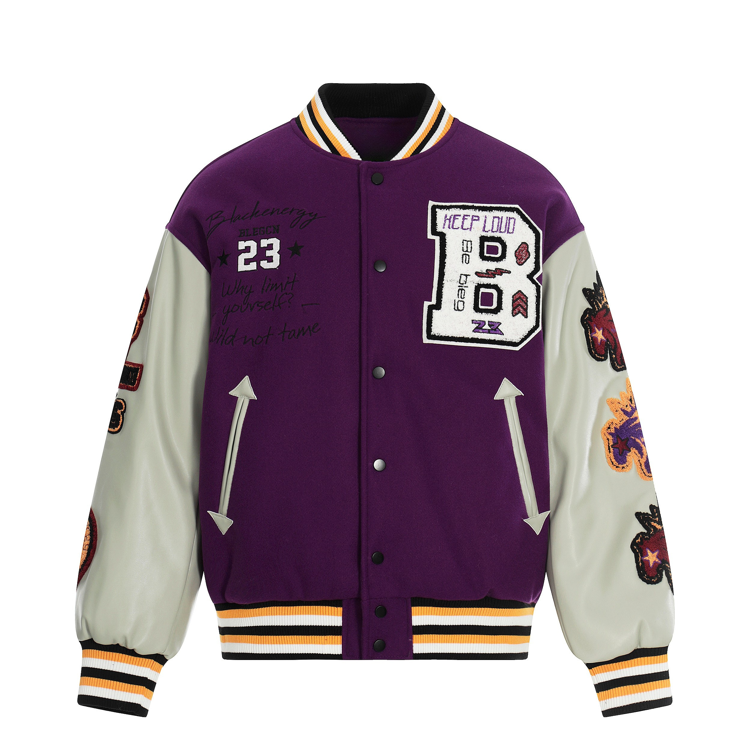 3-6-5.shop Wild at Heart Varsity Jacket