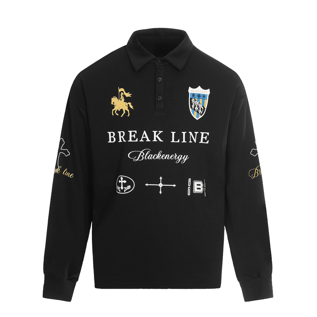 3-6-5.shop Break Line Graphic Polo
