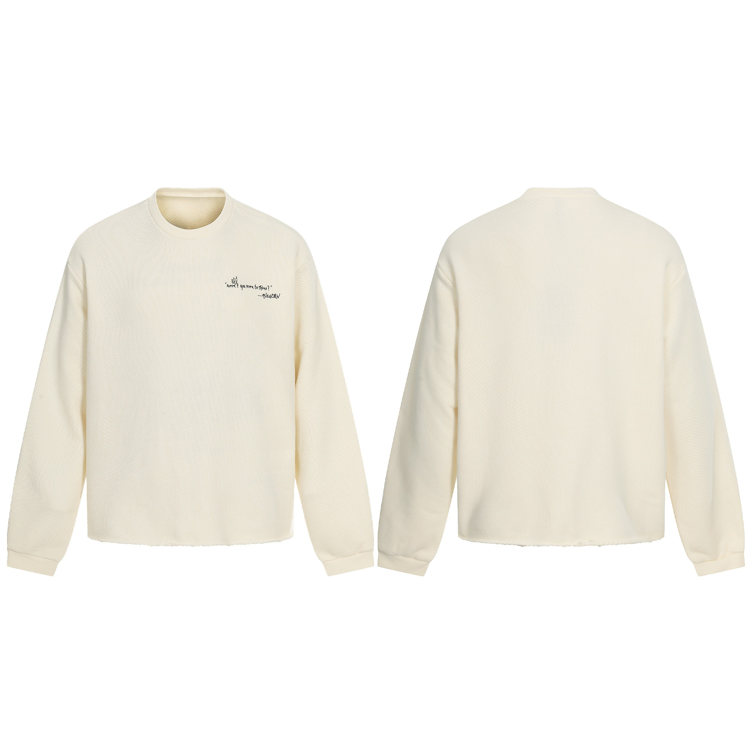 3-6-5.shop Graphic Textured Sweatshirt