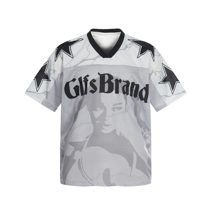 3-6-5.shop Portrait Graphic Mesh Jersey