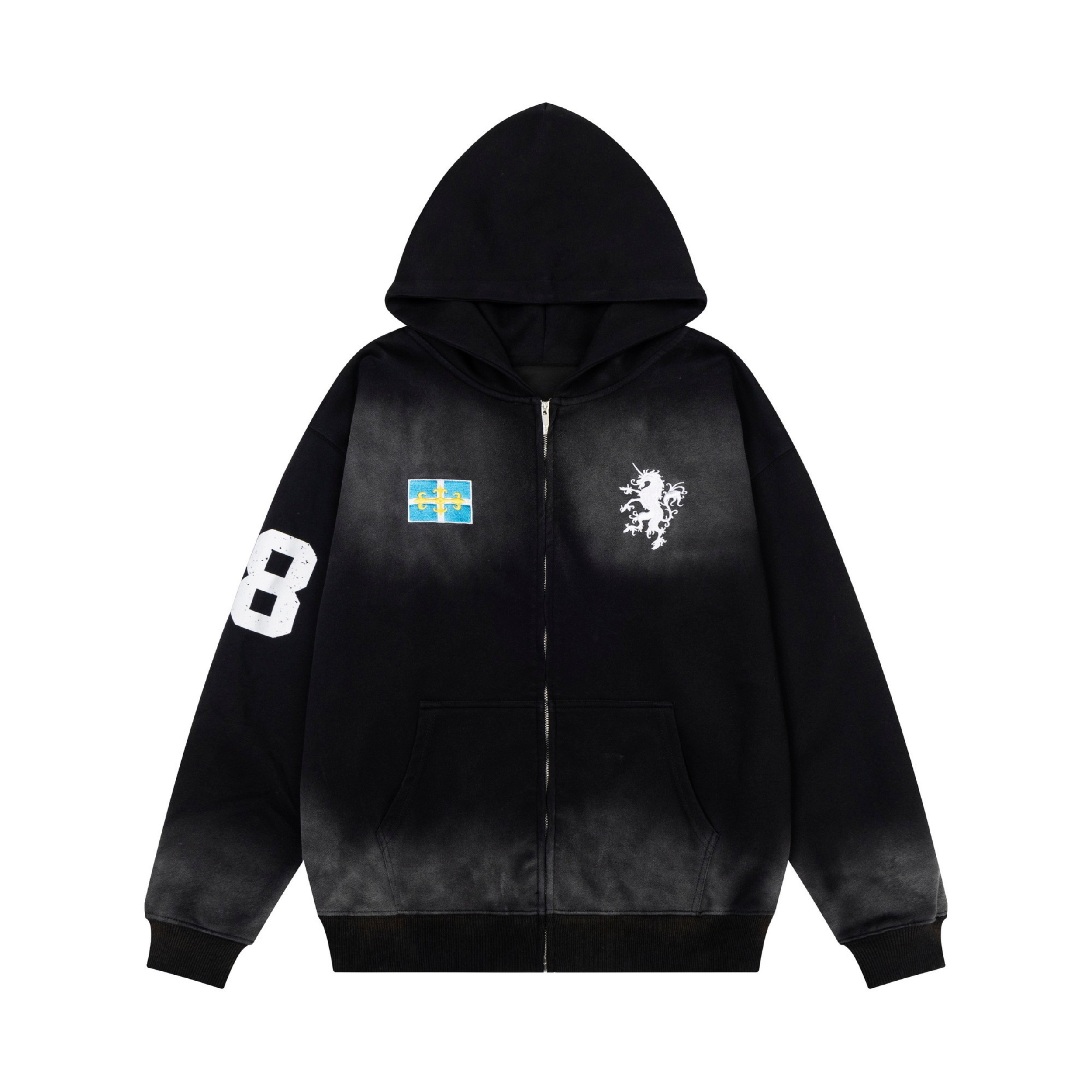 3-6-5.shop 08 Graphic Zip-Up Hoodie