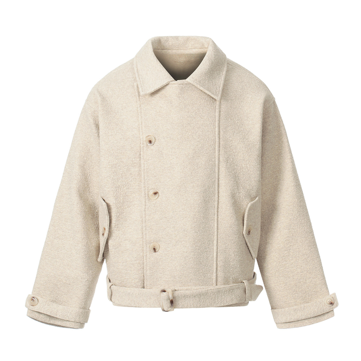 3-6-5.shop Belted Cropped Jacket