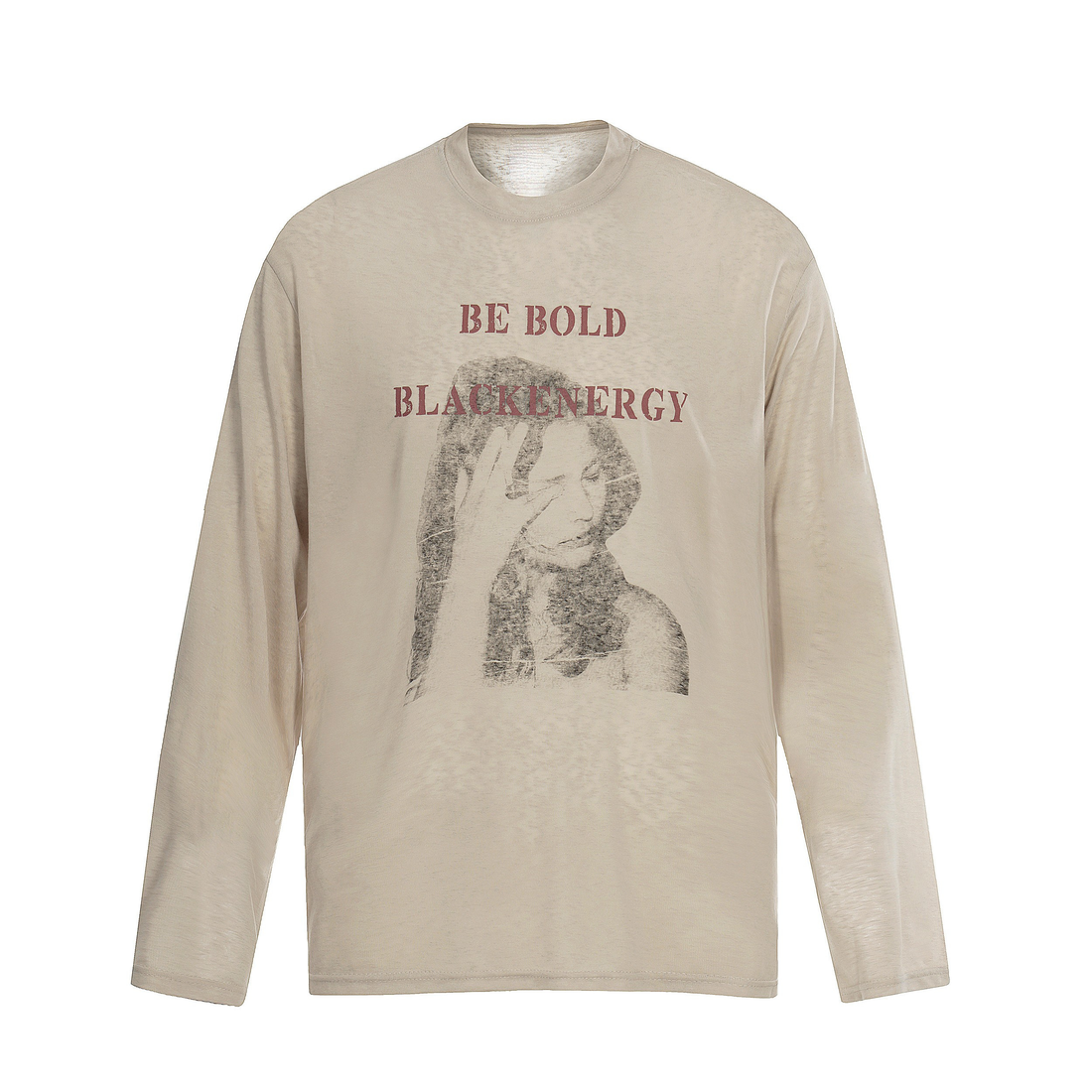3-6-5.shop “Be Bold” Portrait Graphic Long Sleeve Tee
